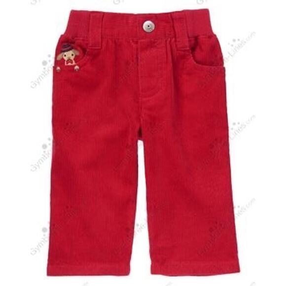 Gymboree new red corduroy pants Christmas holiday - Picture 1 of 5